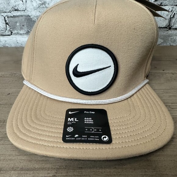 NWT Nike Men's Retro Pro Performance Snapback Hat Size M/L (Beige) HF7482-200 - Picture 2 of 15